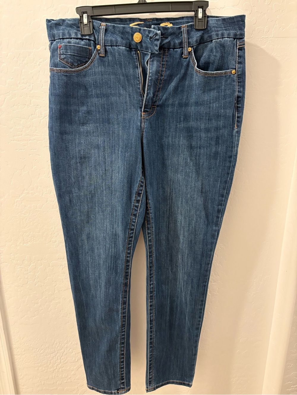 Seven7 Women's Skinny Jeans in Dark Blue Wash